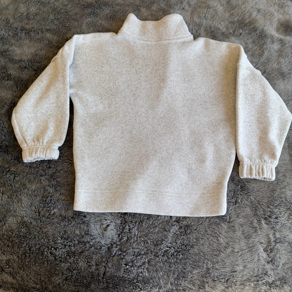 Oversized Mock-Neck Sweater-Fleece 1/2-Zip Pullover Girls - Picture 8 of 14